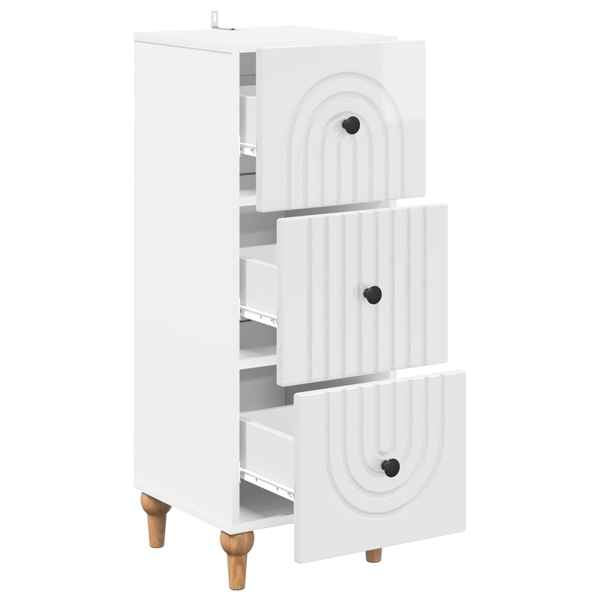 Schubladenschrank 33 x 34,5 x 90 cm Holzwerkstoff