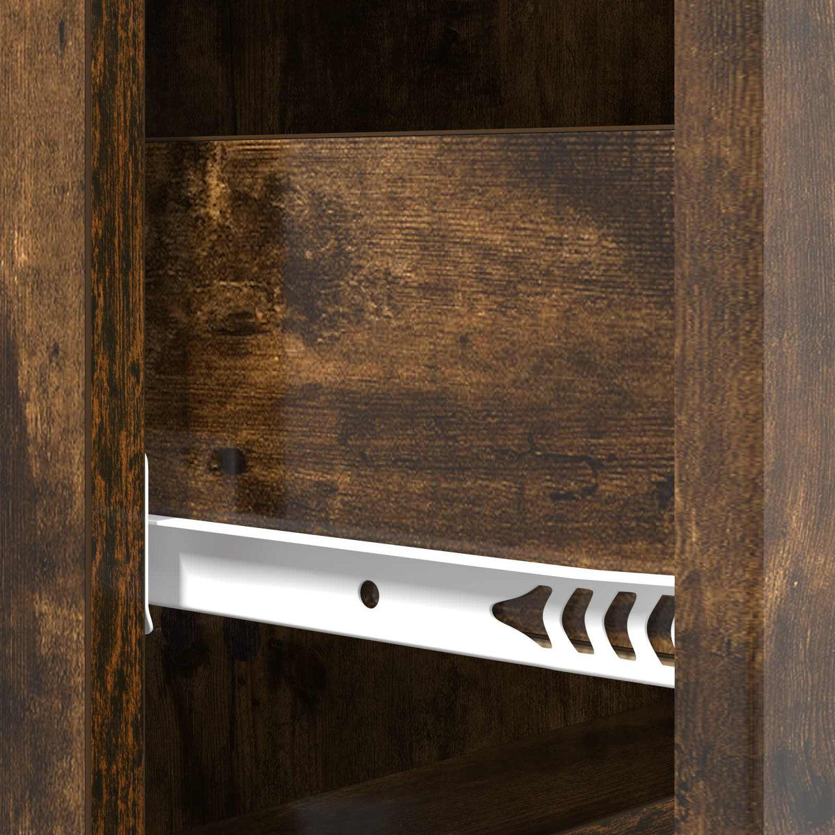 Schubladenschrank 33 x 34,5 x 90 cm Holzwerkstoff Räuchereiche