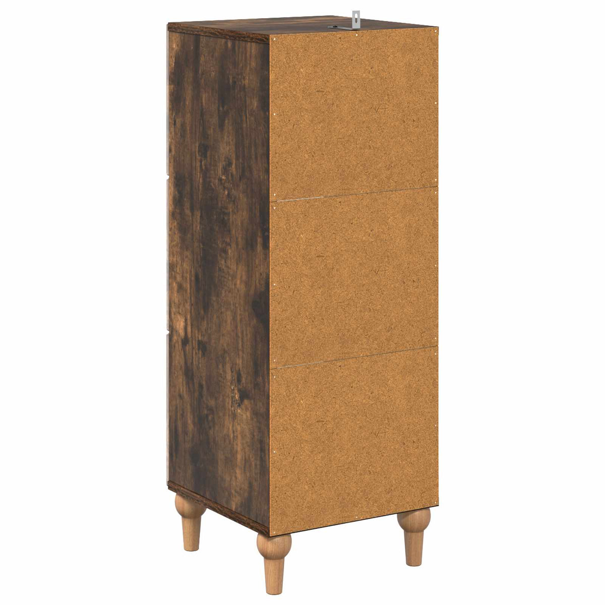 Schubladenschrank 33 x 34,5 x 90 cm Holzwerkstoff Räuchereiche