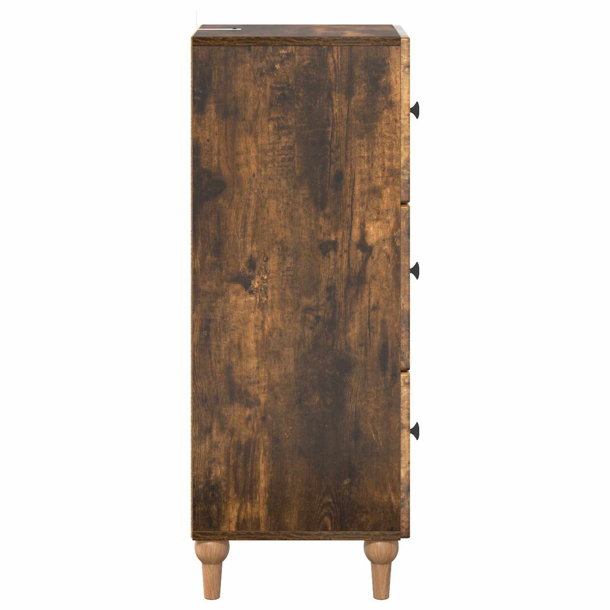 Schubladenschrank 33 x 34,5 x 90 cm Holzwerkstoff Räuchereiche