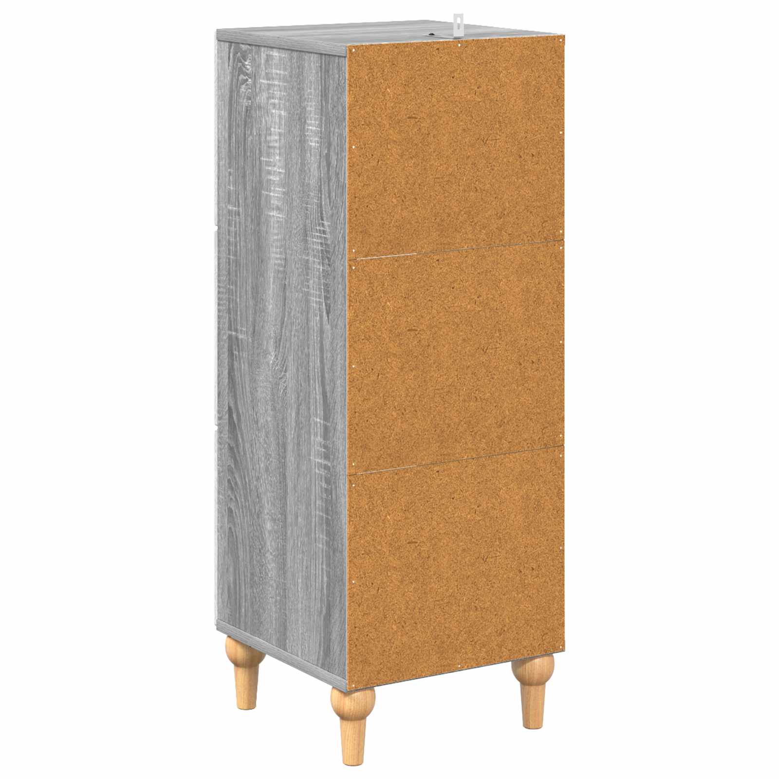 Schubladenschrank 33 x 34,5 x 90 cm Holzwerkstoff Sonoma-Grau