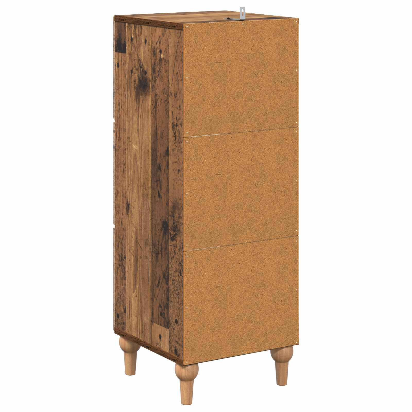Schubladenschrank 33 x 34,5 x 90 cm Holzwerkstoff Altholz