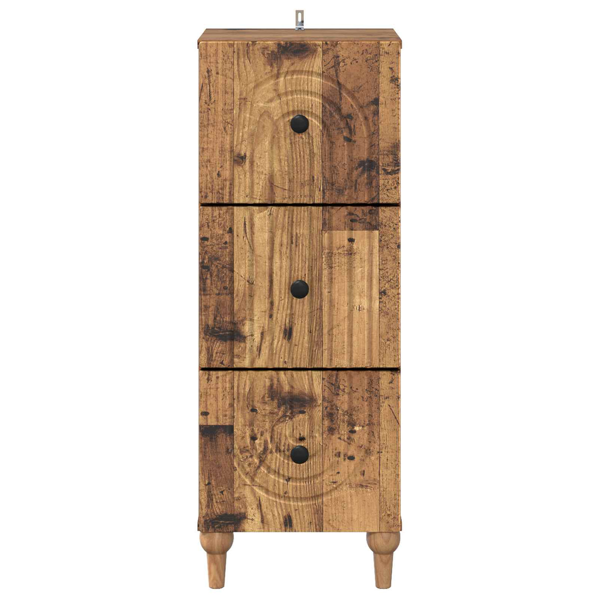 Schubladenschrank 33 x 34,5 x 90 cm Holzwerkstoff Altholz