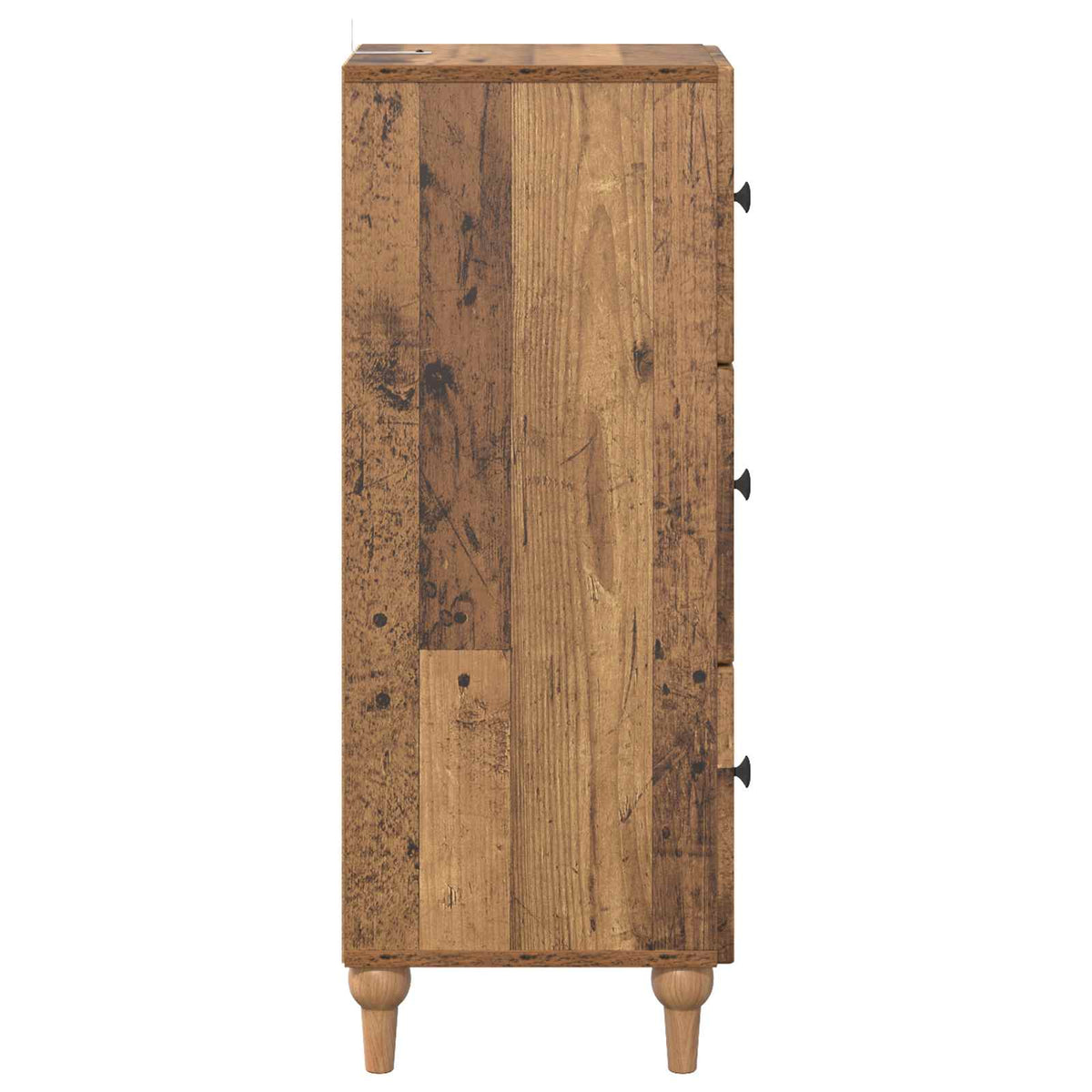 Schubladenschrank 33 x 34,5 x 90 cm Holzwerkstoff Altholz
