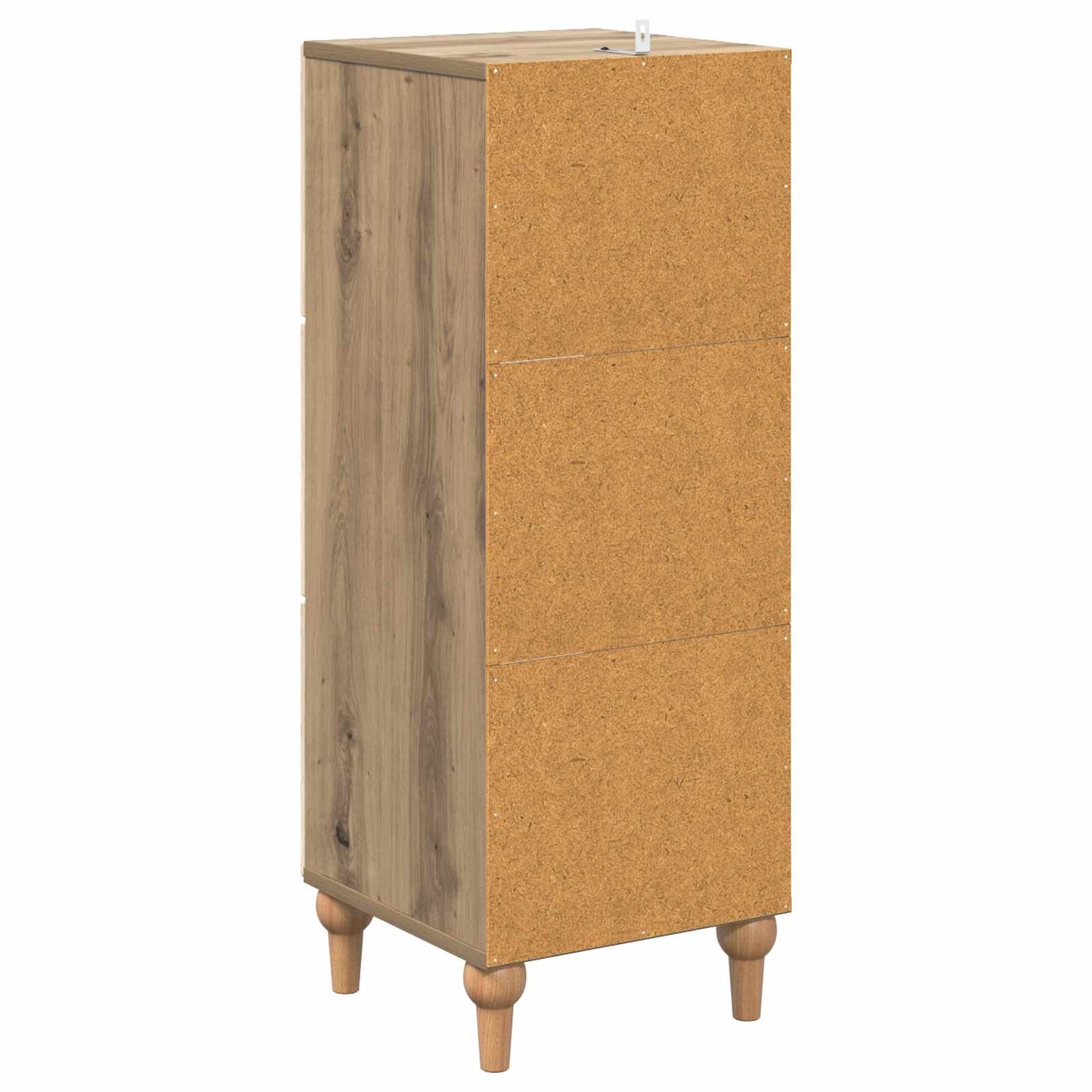 Schubladenschrank 33 x 34,5 x 90 cm Holzwerkstoff Artisan-Eiche
