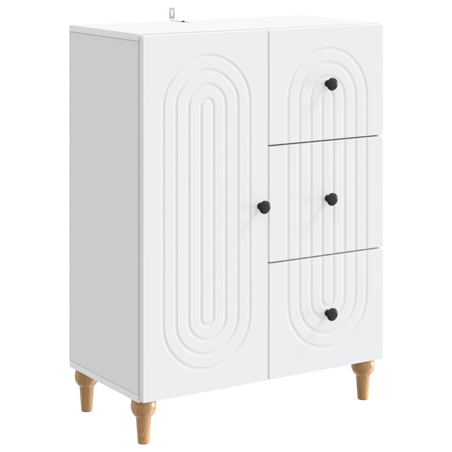 Sideboard Weiß 66 x 34,5 x 90 cm Holzwerkstoff