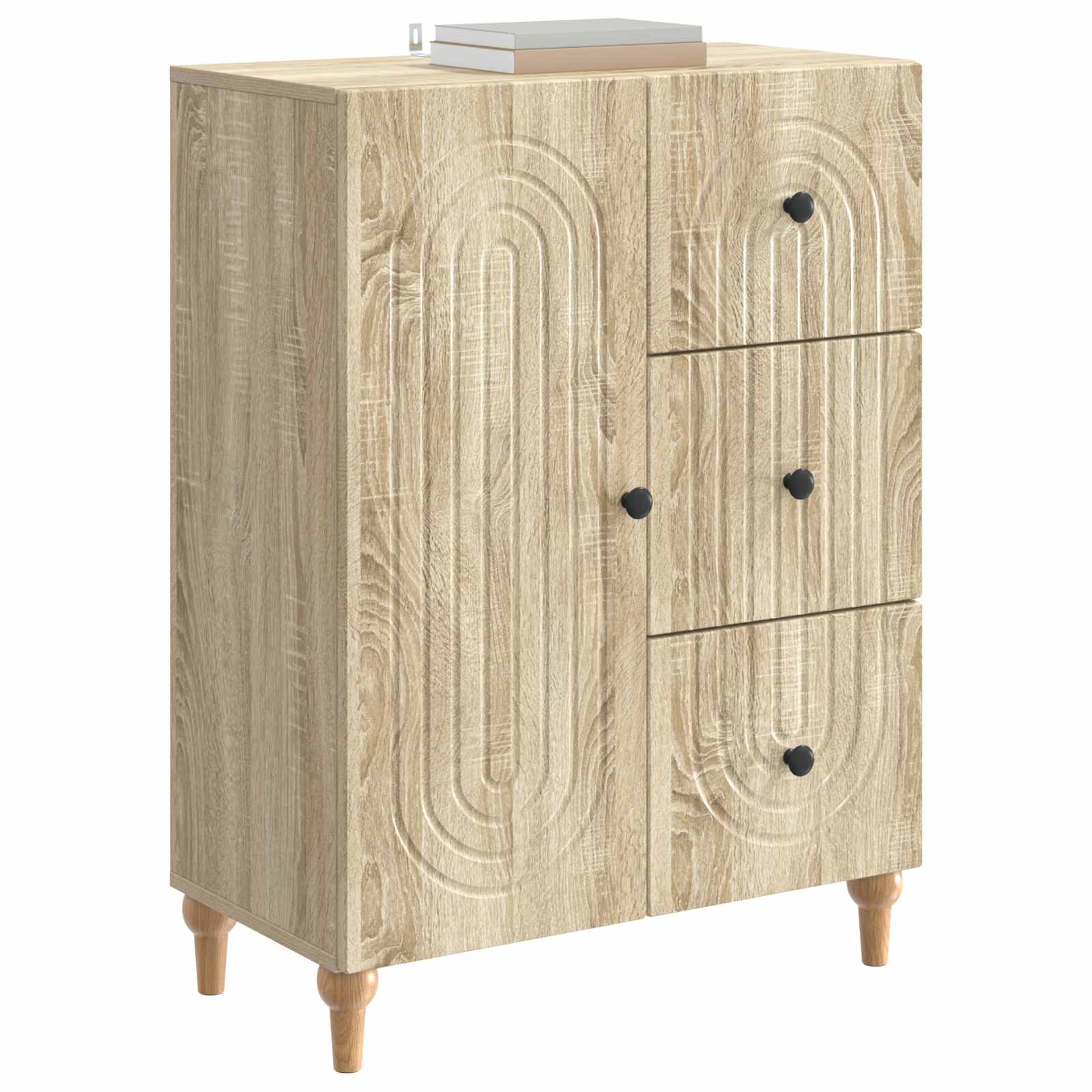 Sideboard Sonoma-Eiche 66 x 34,5 x 90 cm Holzwerkstoff