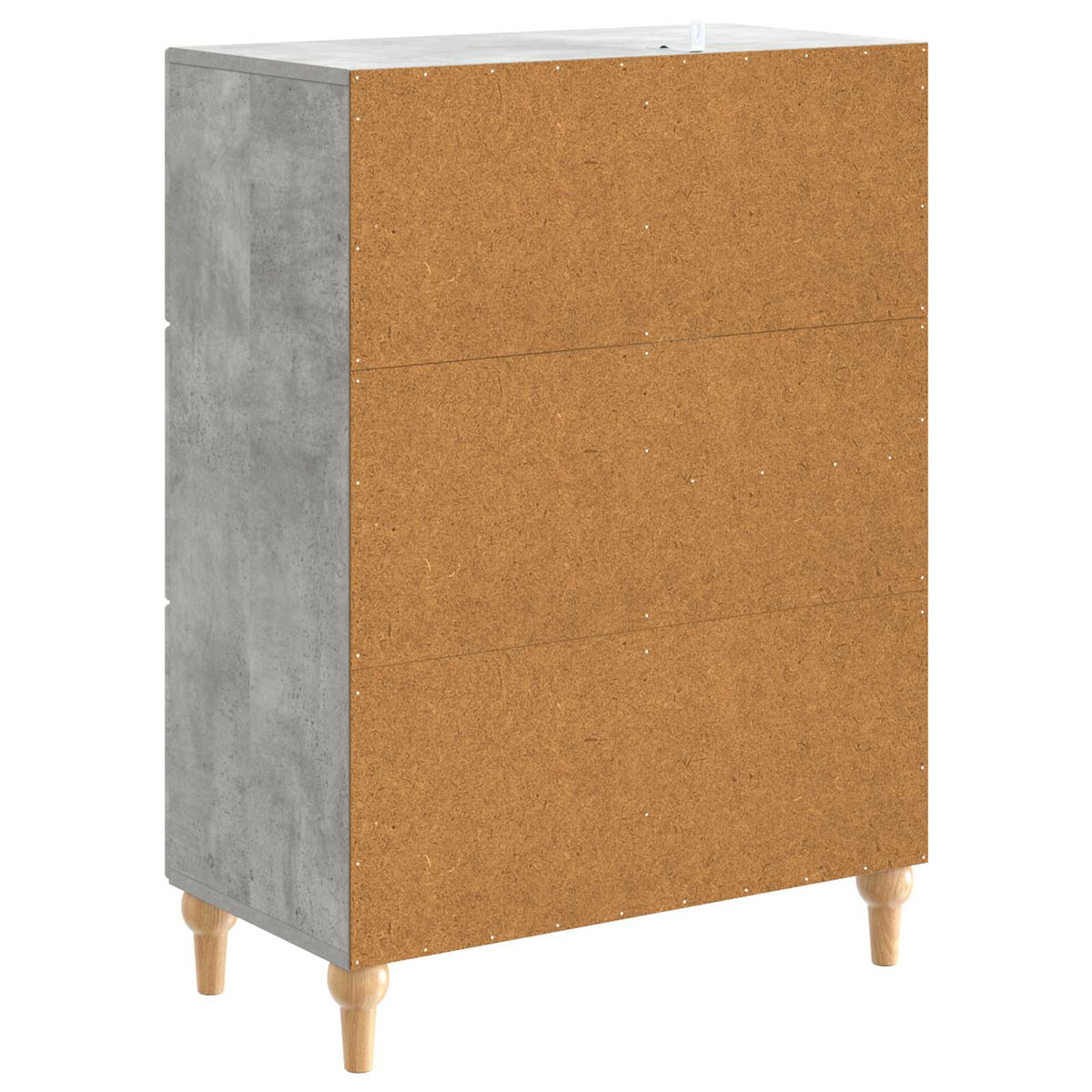Sideboard Betongrau 66 x 34,5 x 90 cm Holzwerkstoff