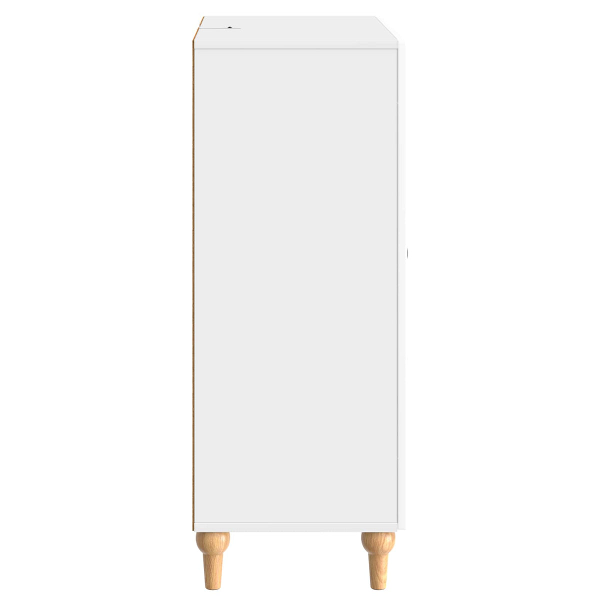 Sideboard Hochglanz Weiß 66 x 34,5 x 90 cm Holzwerkstoff