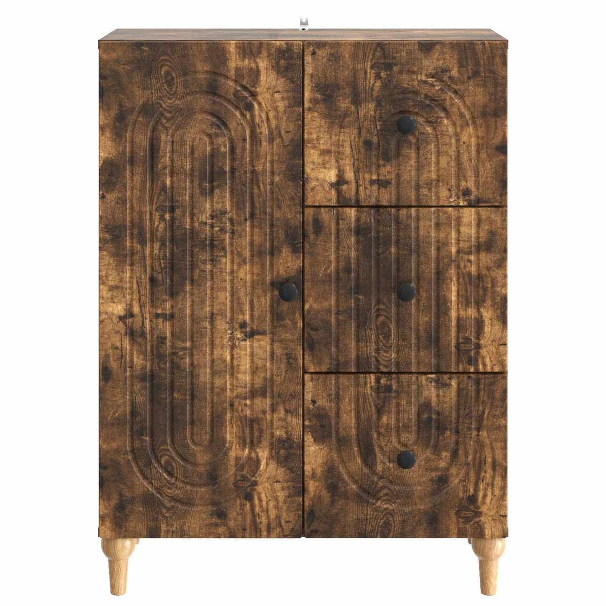 Sideboard Geräucherte Eiche 66 x 34,5 x 90 cm Holzwerkstoff