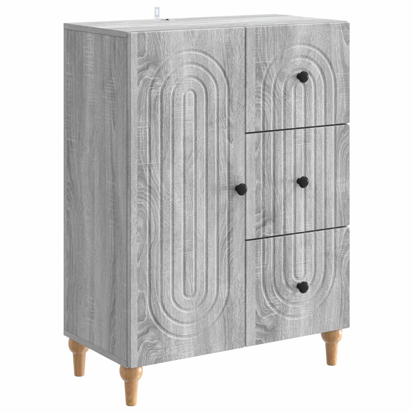 Sideboard Graues Sonoma 66 x 34,5 x 90 cm Holzwerkstoff