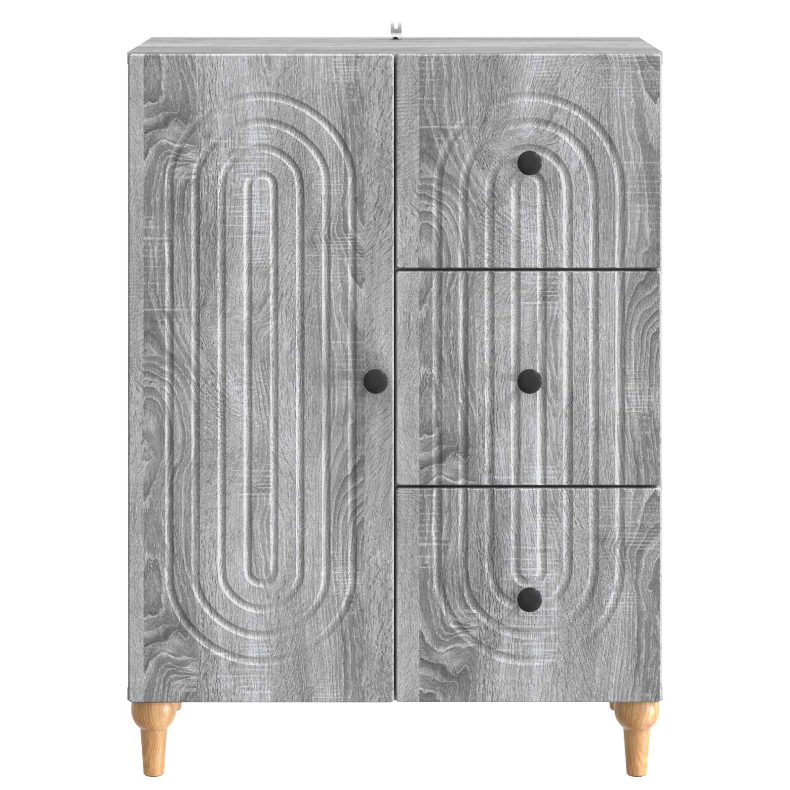 Sideboard Graues Sonoma 66 x 34,5 x 90 cm Holzwerkstoff