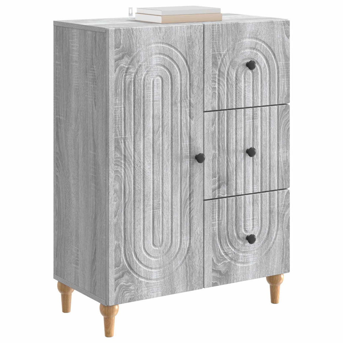 Sideboard Graues Sonoma 66 x 34,5 x 90 cm Holzwerkstoff