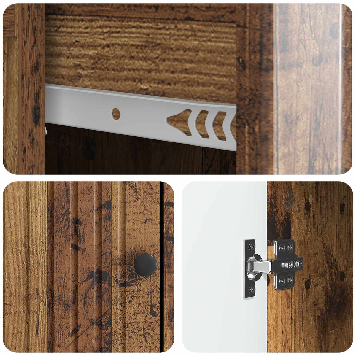 Sideboard Altholz 66 x 34,5 x 90 cm Holzwerkstoff