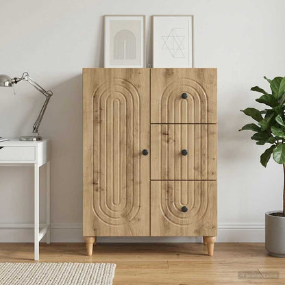 Sideboard Artisan-Eiche 66 x 34,5 x 90 cm Holzwerkstoff