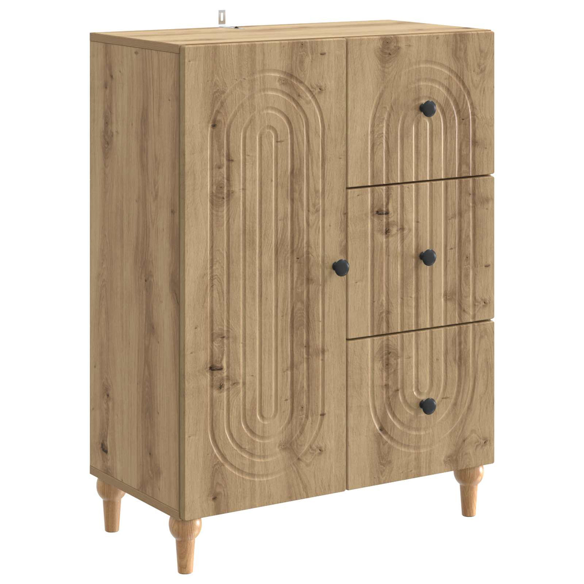 Sideboard Artisan-Eiche 66 x 34,5 x 90 cm Holzwerkstoff