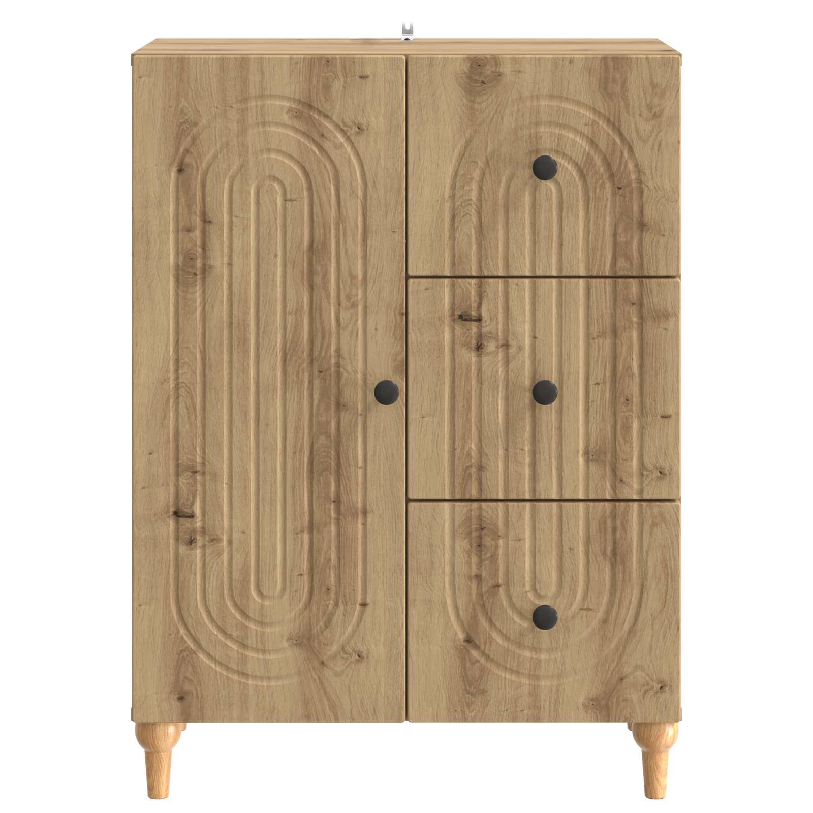 Sideboard Artisan-Eiche 66 x 34,5 x 90 cm Holzwerkstoff