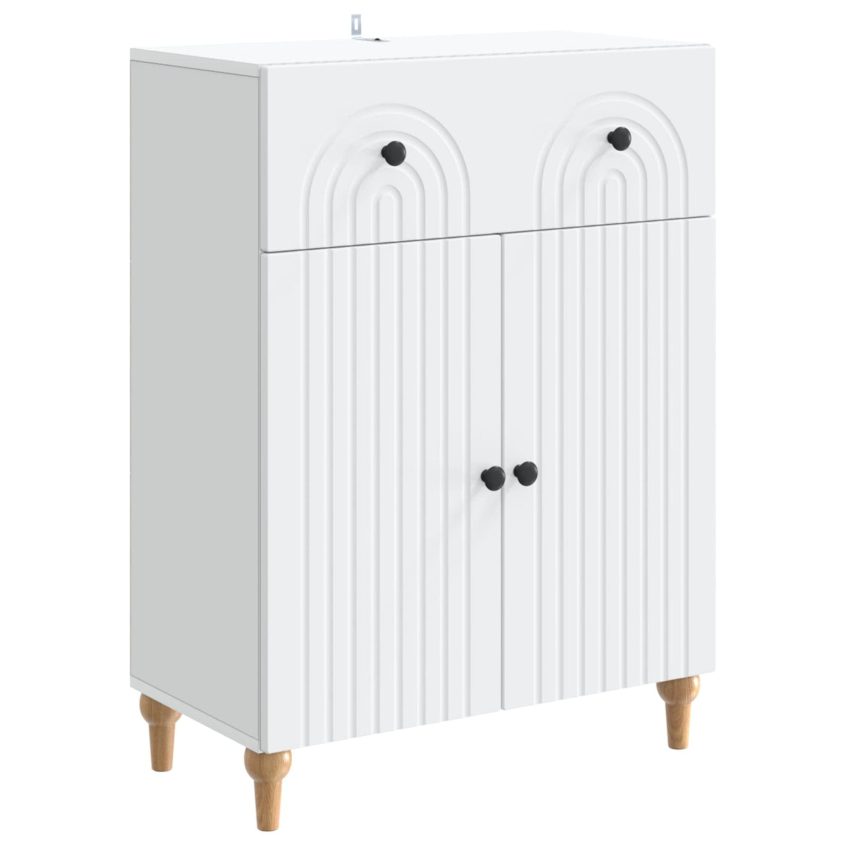Sideboard Weiß 66 x 34,5 x 90 cm Holzwerkstoff