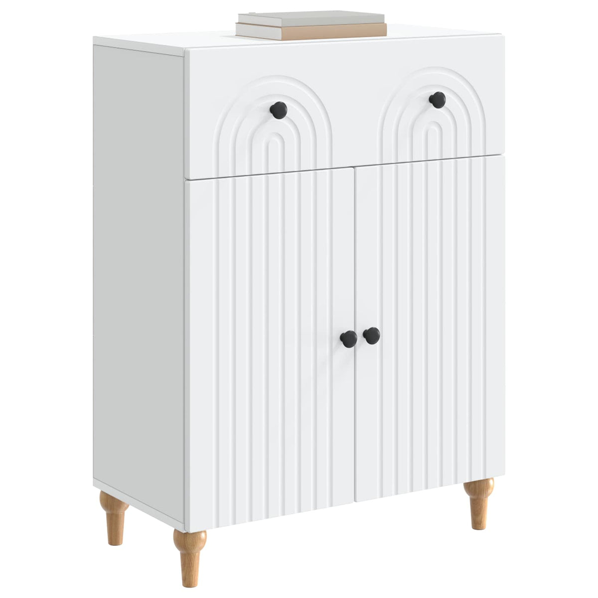 Sideboard Weiß 66 x 34,5 x 90 cm Holzwerkstoff