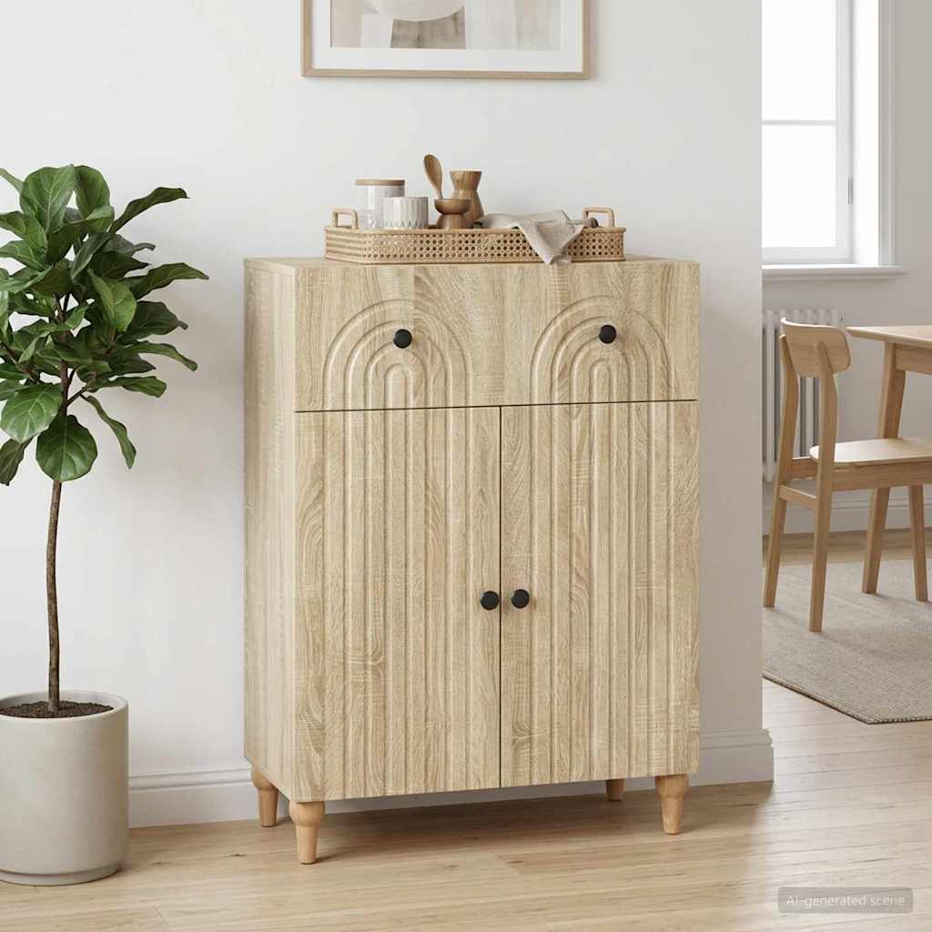 Sideboard Sonoma-Eiche 66 x 34,5 x 90 cm Holzwerkstoff