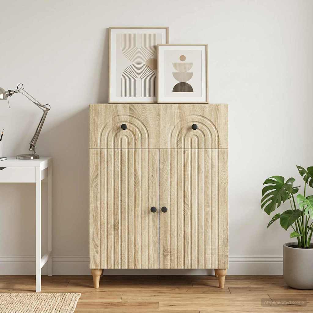 Sideboard Sonoma-Eiche 66 x 34,5 x 90 cm Holzwerkstoff