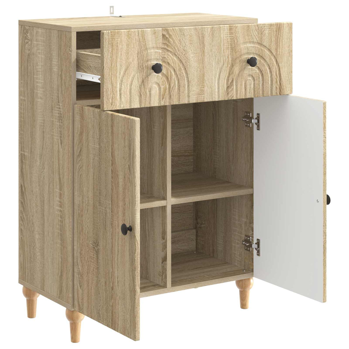 Sideboard Sonoma-Eiche 66 x 34,5 x 90 cm Holzwerkstoff