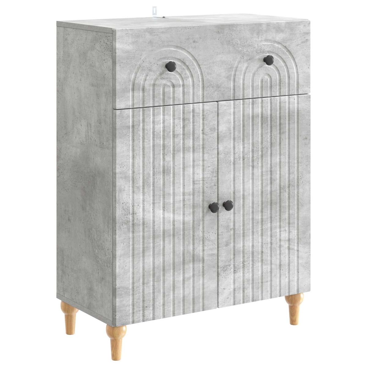 Sideboard Betongrau 66 x 34,5 x 90 cm Holzwerkstoff