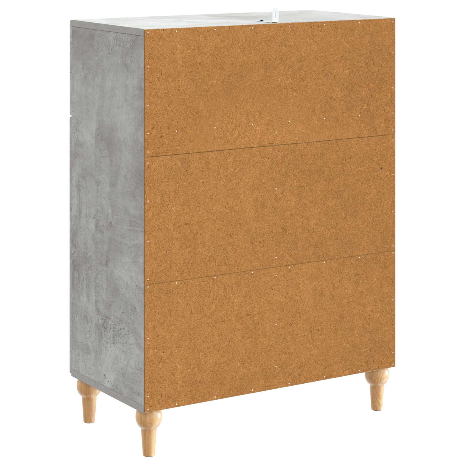 Sideboard Betongrau 66 x 34,5 x 90 cm Holzwerkstoff