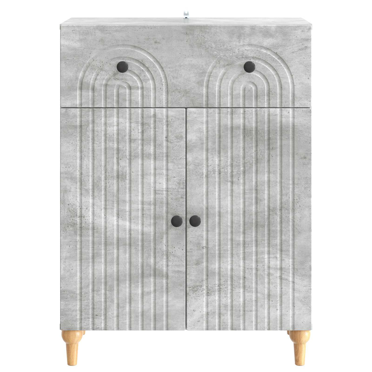 Sideboard Betongrau 66 x 34,5 x 90 cm Holzwerkstoff