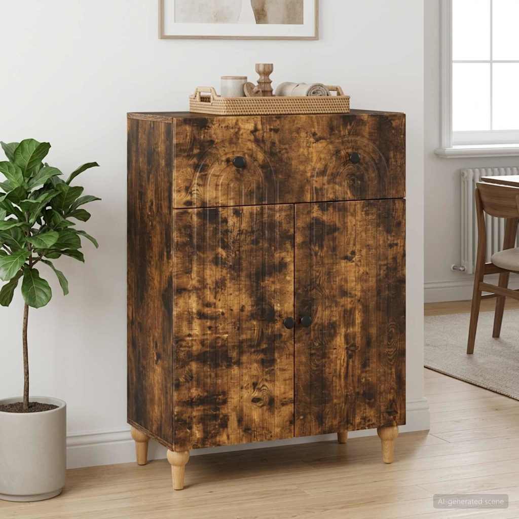 Sideboard Räuchereiche 66 x 34,5 x 90 cm Holzwerkstoff