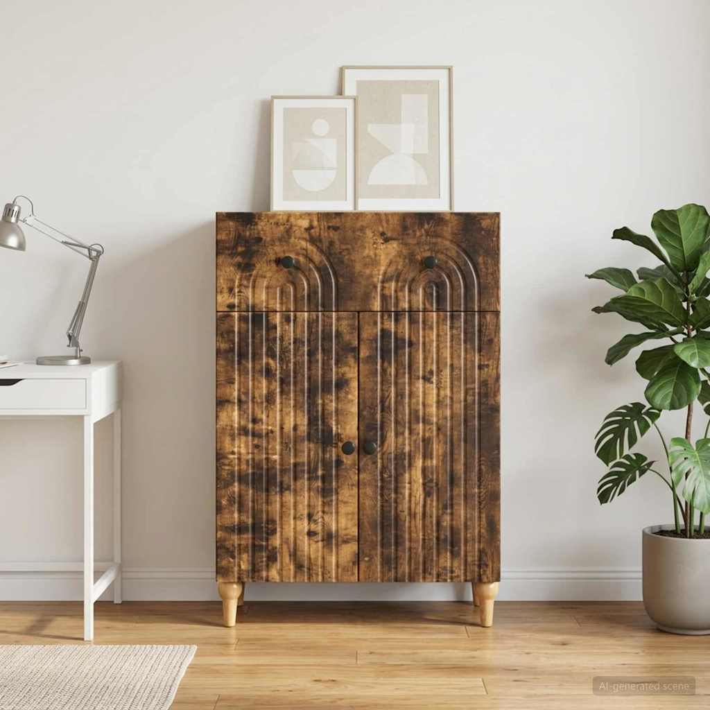 Sideboard Räuchereiche 66 x 34,5 x 90 cm Holzwerkstoff