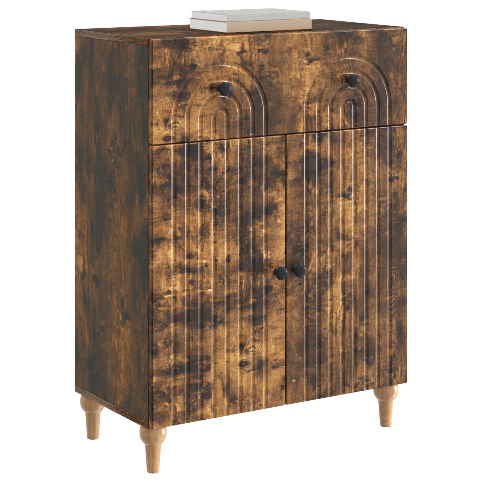 Sideboard Räuchereiche 66 x 34,5 x 90 cm Holzwerkstoff
