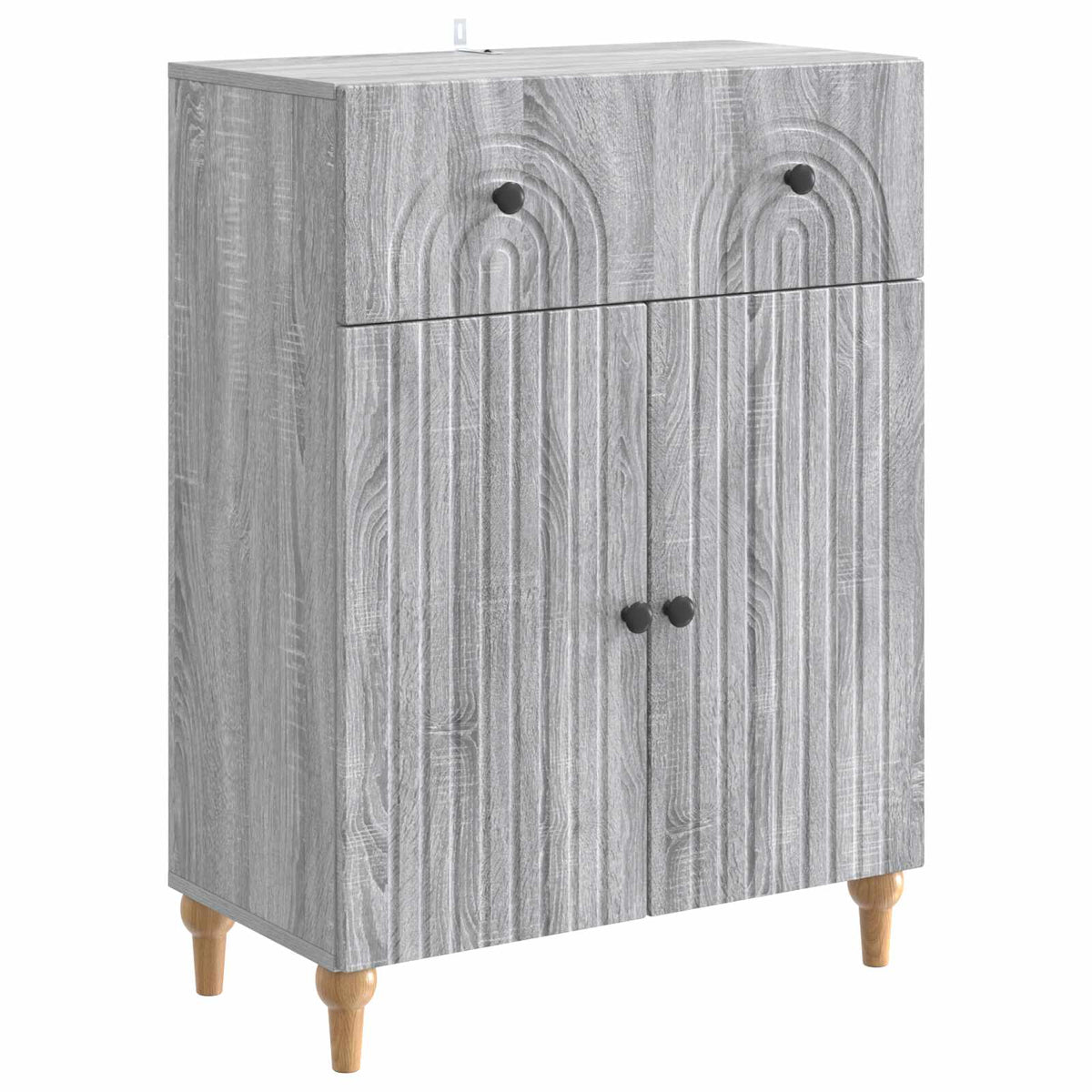 Sideboard Sonoma-Grau 66 x 34,5 x 90 cm Holzwerkstoff