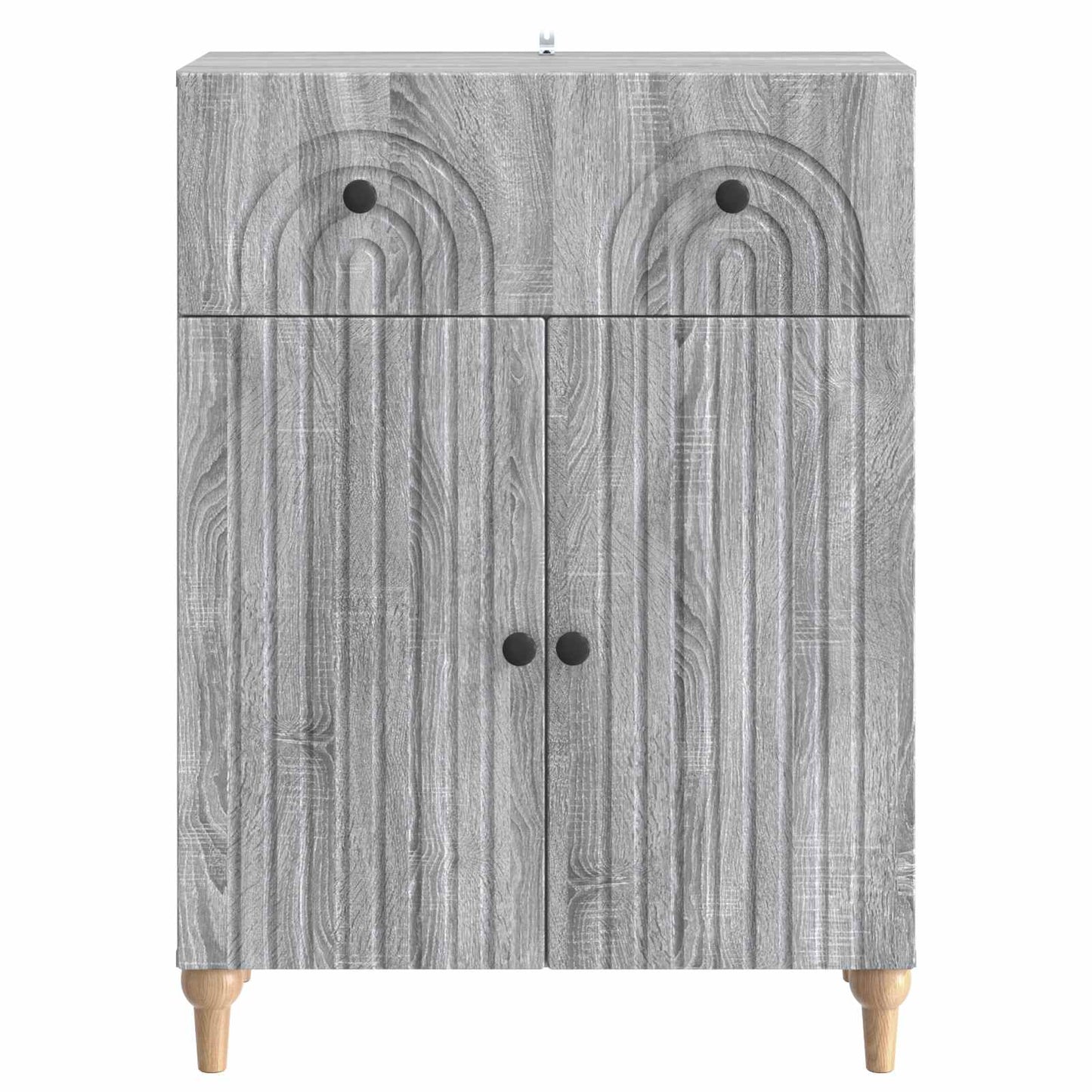 Sideboard Sonoma-Grau 66 x 34,5 x 90 cm Holzwerkstoff