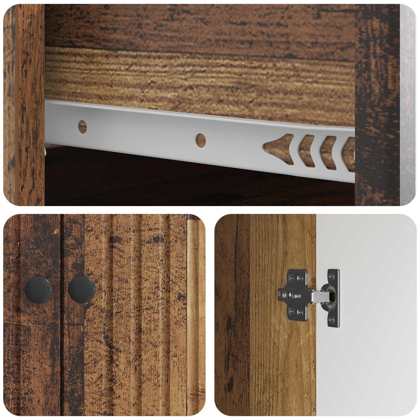 Sideboard Altholz 66 x 34,5 x 90 cm Holzwerkstoff