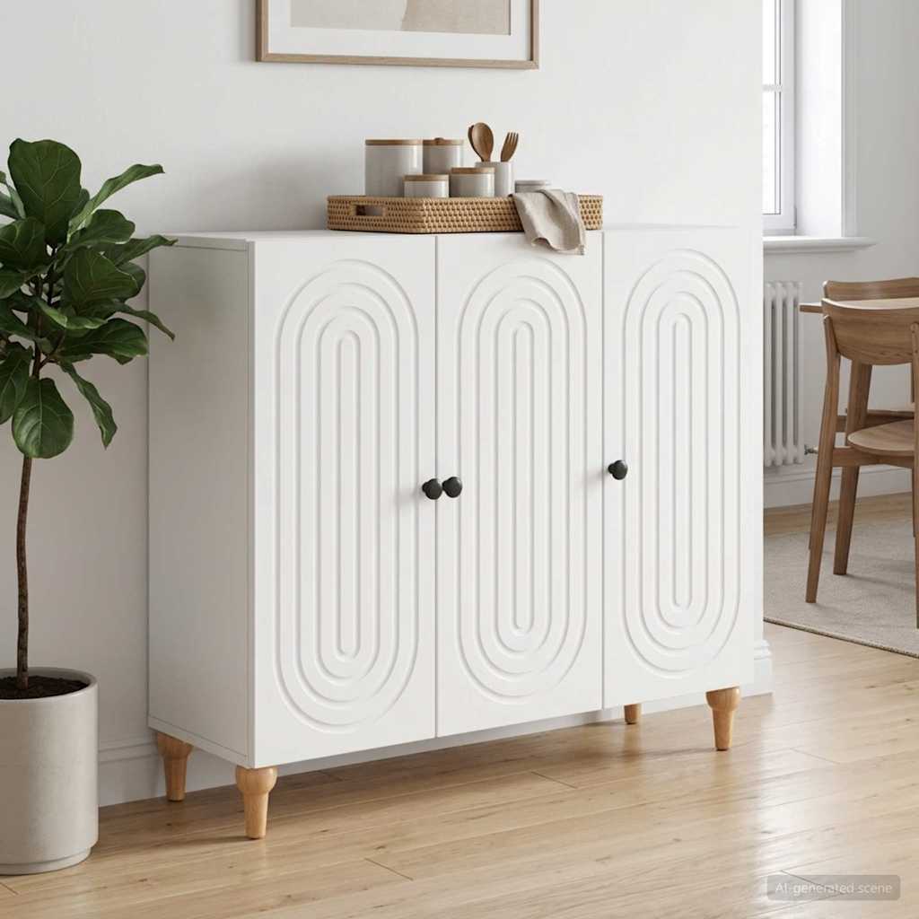 Sideboard Weiß 89 x 34,5 x 80 cm Holzwerkstoff
