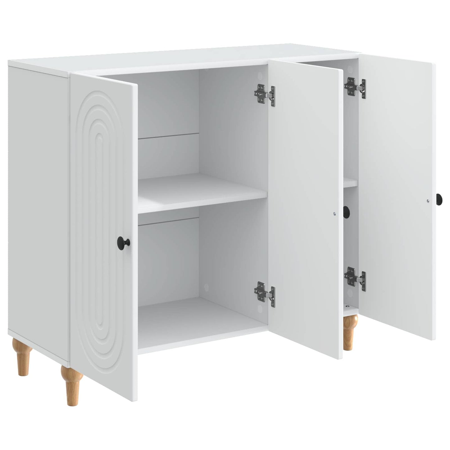 Sideboard Weiß 89 x 34,5 x 80 cm Holzwerkstoff