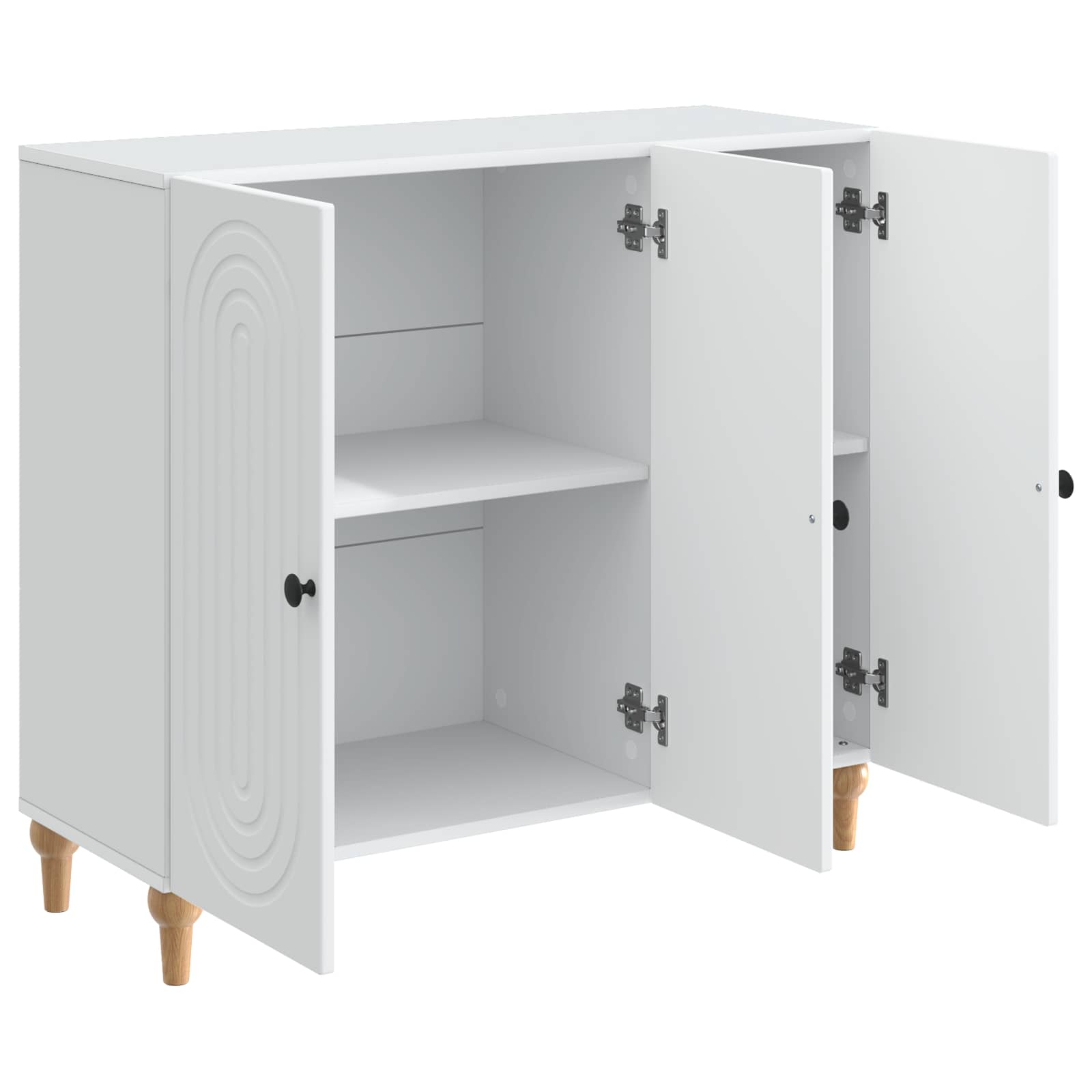 Sideboard Weiß 89 x 34,5 x 80 cm Holzwerkstoff