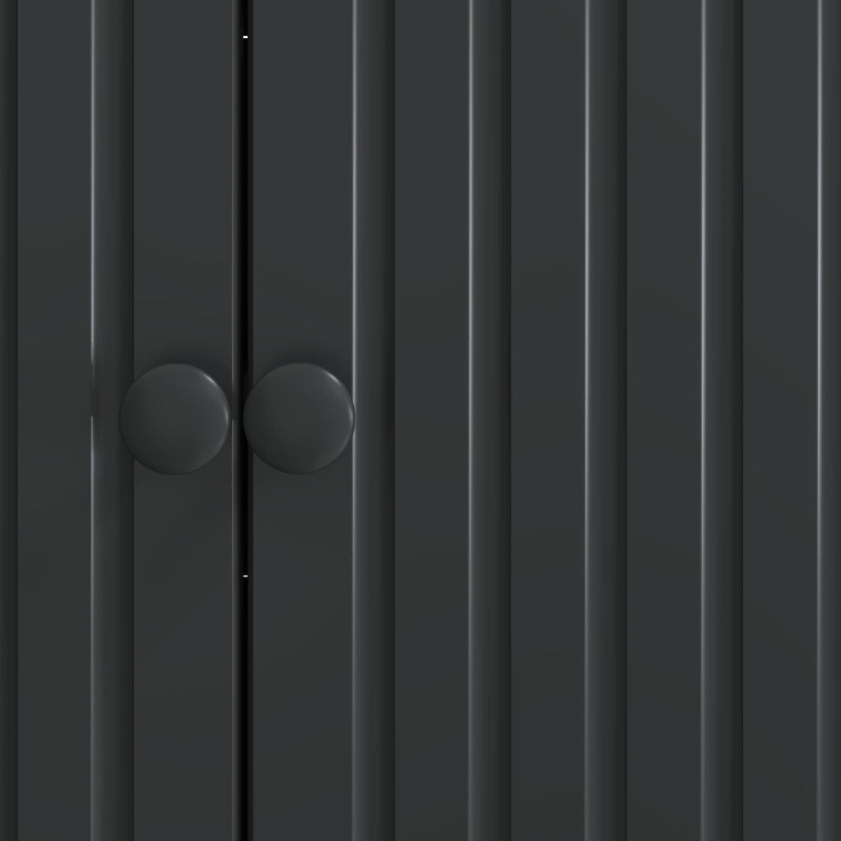 Sideboard Schwarz 89 x 34,5 x 80 cm Holzwerkstoff