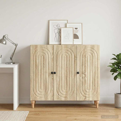 Sideboard Sonoma-Eiche 89 x 34,5 x 80 cm Holzwerkstoff