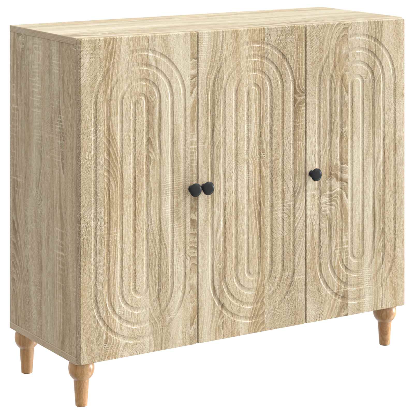 Sideboard Sonoma-Eiche 89 x 34,5 x 80 cm Holzwerkstoff
