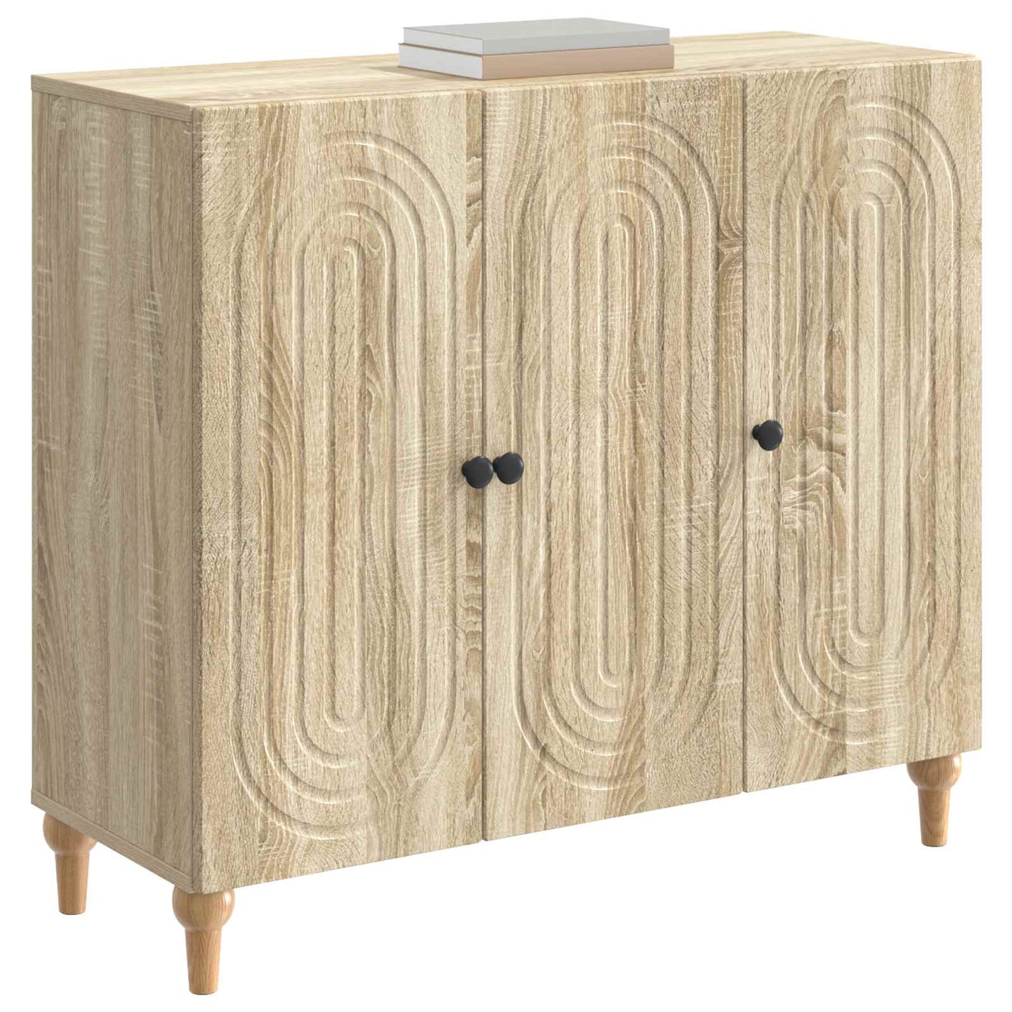 Sideboard Sonoma-Eiche 89 x 34,5 x 80 cm Holzwerkstoff