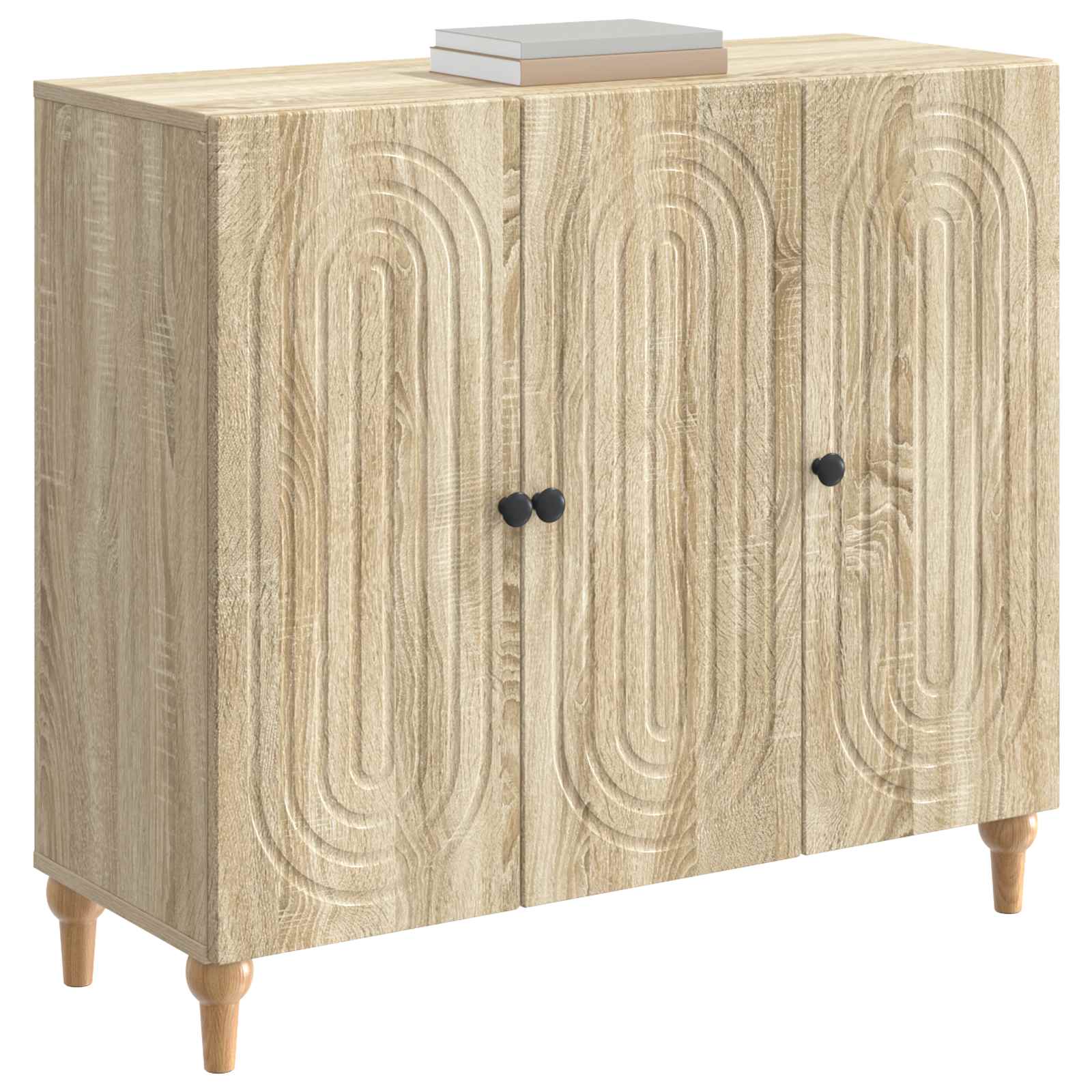 Sideboard Sonoma-Eiche 89 x 34,5 x 80 cm Holzwerkstoff
