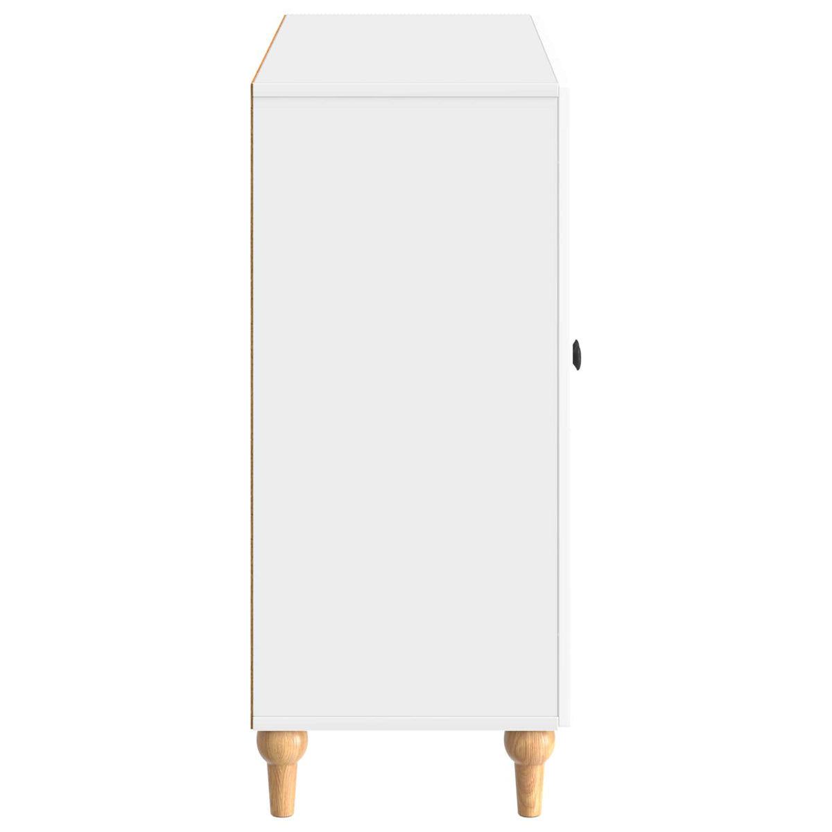 Sideboard Hochglanz Weiß 89 x 34,5 x 80 cm Holzwerkstoff
