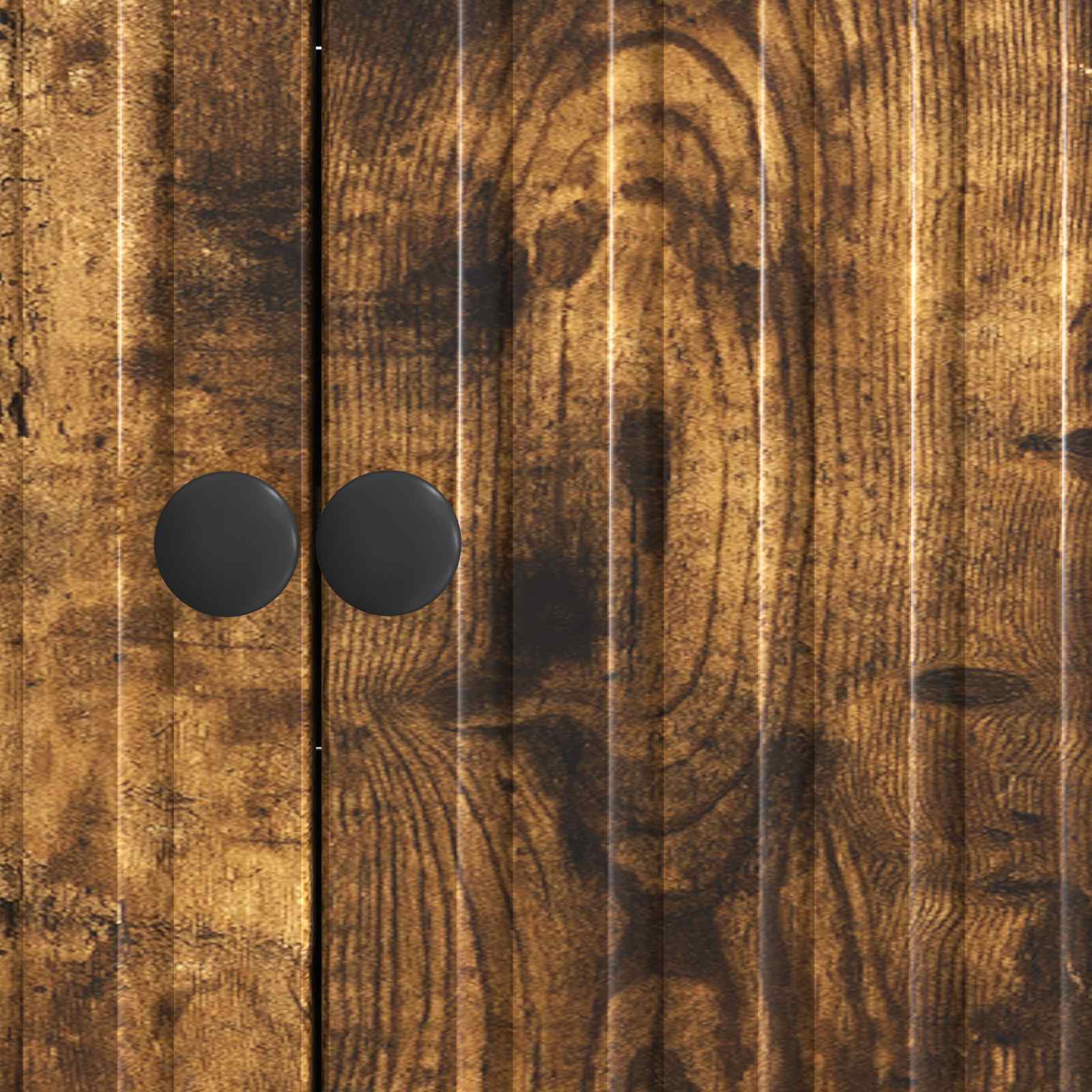 Sideboard Räuchereiche 89 x 34,5 x 80 cm Holzwerkstoff