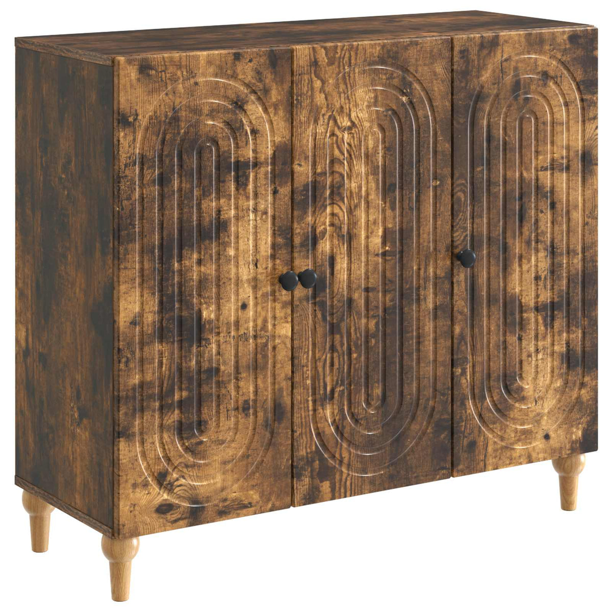 Sideboard Räuchereiche 89 x 34,5 x 80 cm Holzwerkstoff