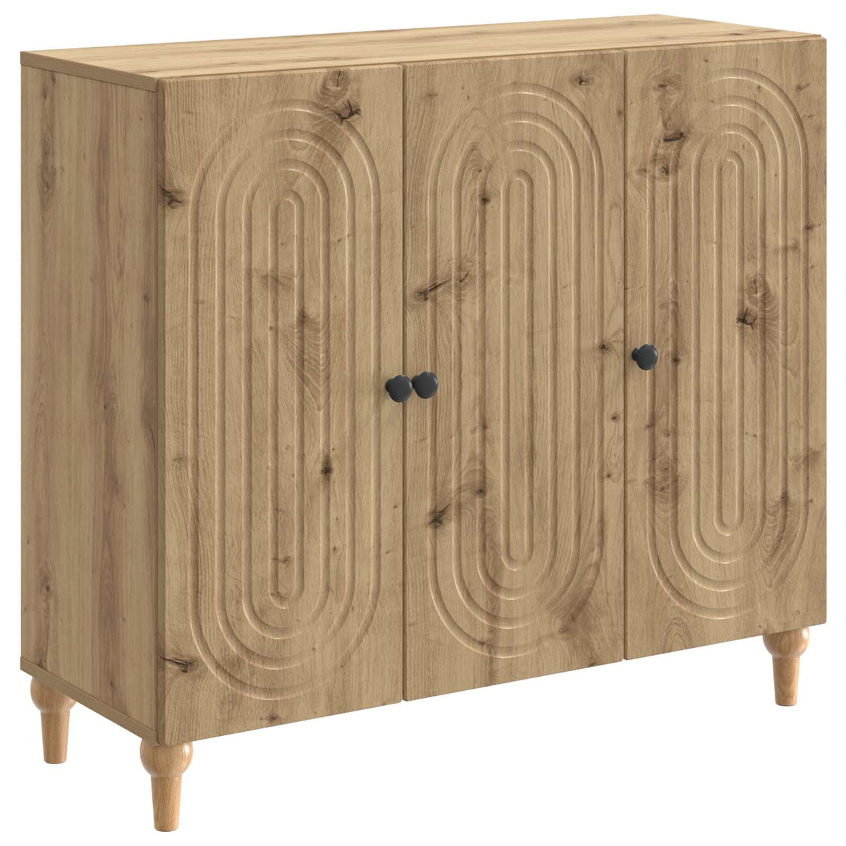 Sideboard Artisan-Eiche 89 x 34,5 x 80 cm Holzwerkstoff