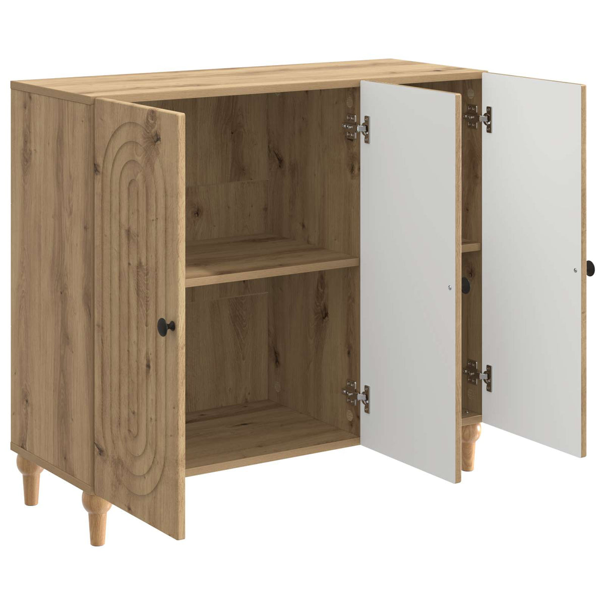 Sideboard Artisan-Eiche 89 x 34,5 x 80 cm Holzwerkstoff