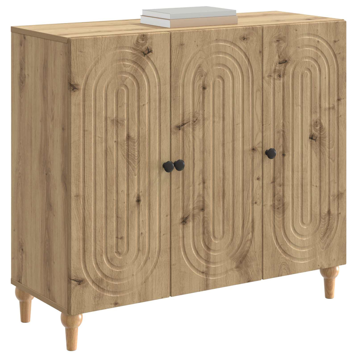 Sideboard Artisan-Eiche 89 x 34,5 x 80 cm Holzwerkstoff