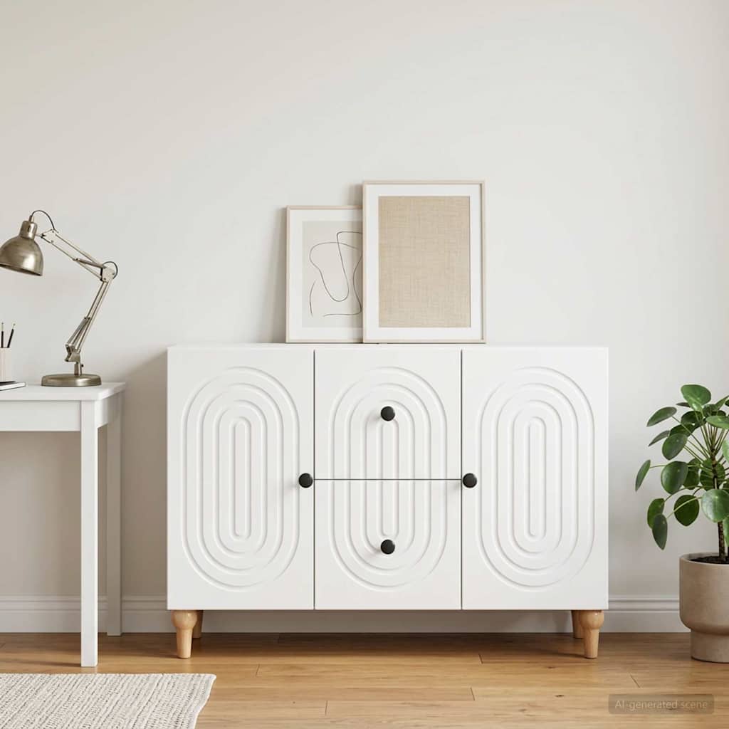 TV-Schränk mit Schubladen Weiß 89 x 34,5 x 60 cm Holzwerkstoff